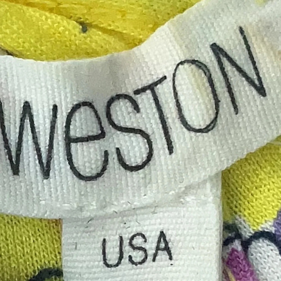 Anthropologie Weston Wear Laguna Racerback High Low Dress Yellow Floral Size S - Picture 5 of 7